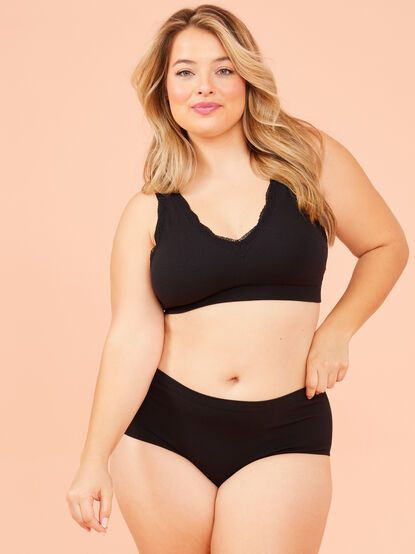 Seamless Ribbed Hipster Undie - TULLABEE