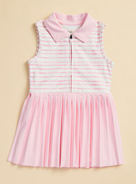 Eva Plaid Polo Dress Detail 2 - TULLABEE