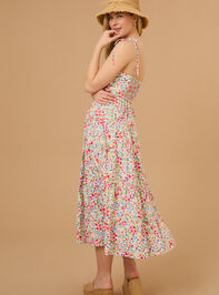 Alivia Floral Midi Dress Detail 5 - TULLABEE