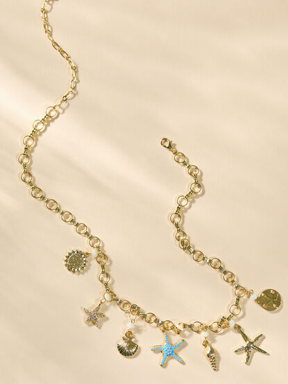 Starfish Shores Charm Necklace - TULLABEE