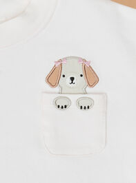Puppy Pals Top and Pants Baby Set Detail 6 - TULLABEE