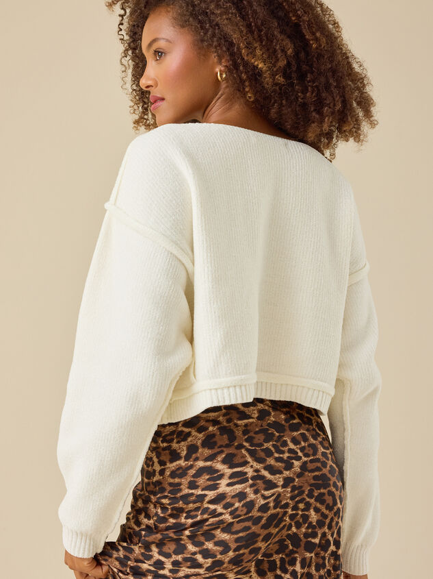 Paulina Boatneck Chenille Sweater Detail 5 - TULLABEE