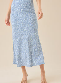 Amora Floral Midi Skirt Detail 3 - TULLABEE