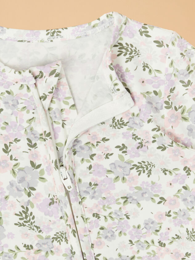 Shannon Floral Footie Detail 3 - TULLABEE