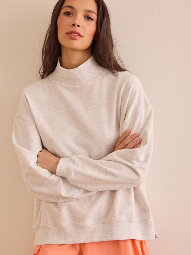Precision Mock Neck Sweatshirt Detail 3 - TULLABEE