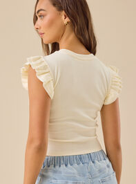 Halley Fluttersleeve Tank Detail 4 - TULLABEE