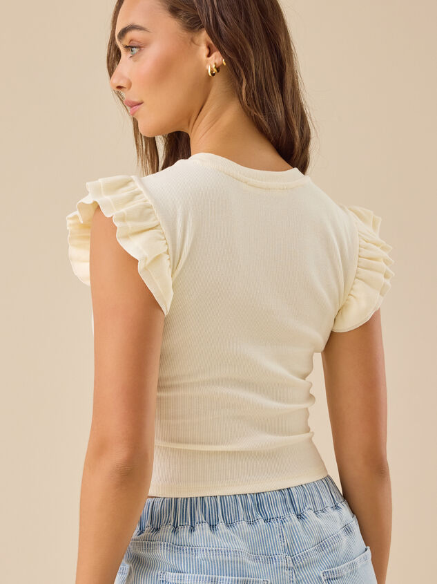 Halley Fluttersleeve Tank Detail 4 - TULLABEE