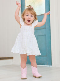 Leanna Flutter Sleeve Baby Dress - TULLABEE