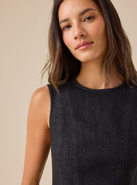 Reya Denim Mini Dress Detail 3 - TULLABEE