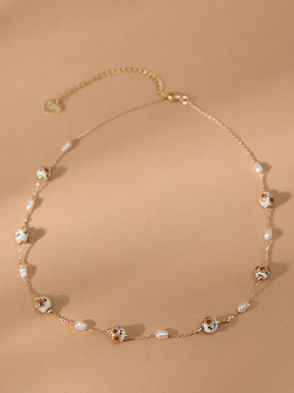 Cocoa Pearl Choker - TULLABEE