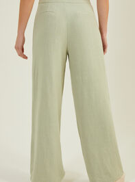 Tessa Linen Trouser Pants Detail 5 - TULLABEE