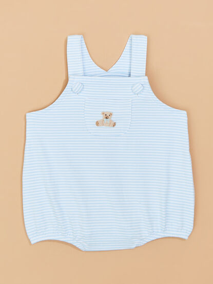 Theodore Bear Patch Bubble by Mud Pie - TULLABEE