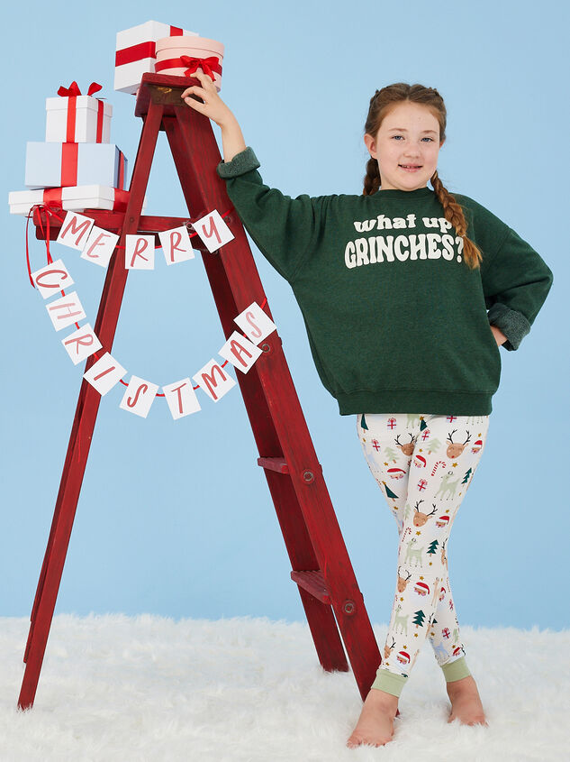 What Up Grinches Youth Sweatshirt - TULLABEE