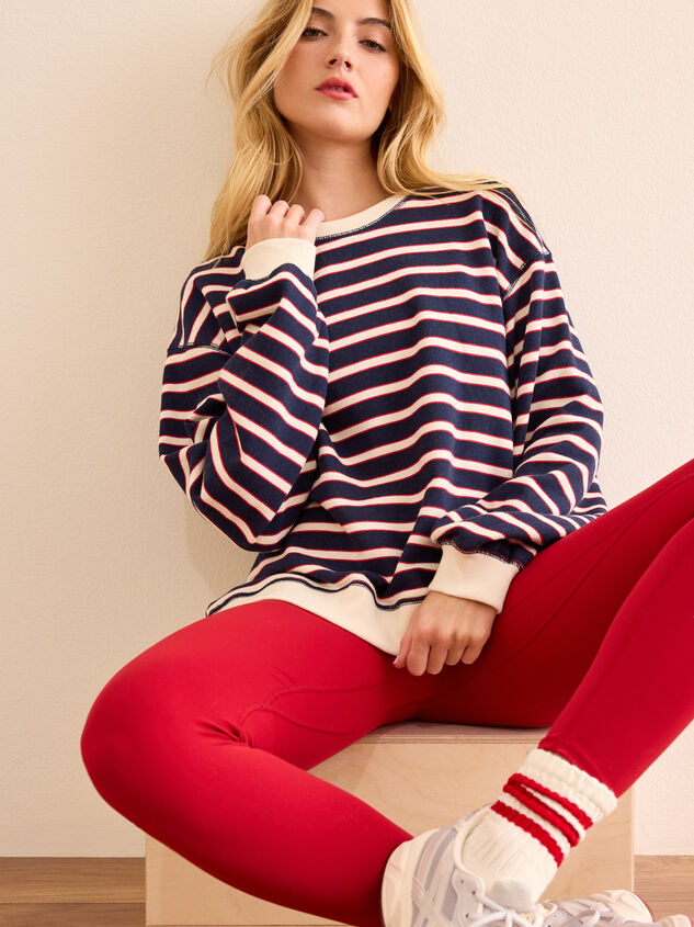 Lodge Day Striped Pullover Detail 6 - TULLABEE