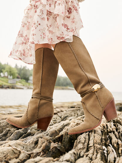 Jody Suede Western Boots - TULLABEE