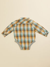 Jasper Plaid Romper by Me + Henry Detail 2 - TULLABEE