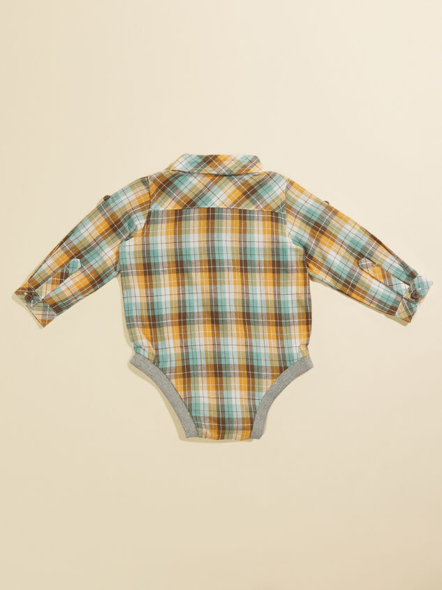 Jasper Plaid Romper by Me + Henry Detail 2 - TULLABEE
