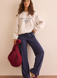 Chateau des Vignes Embroidered Pullover Detail 2 - TULLABEE