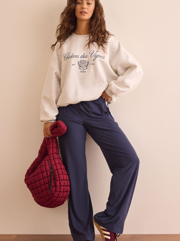 Chateau des Vignes Embroidered Pullover Detail 2 - TULLABEE