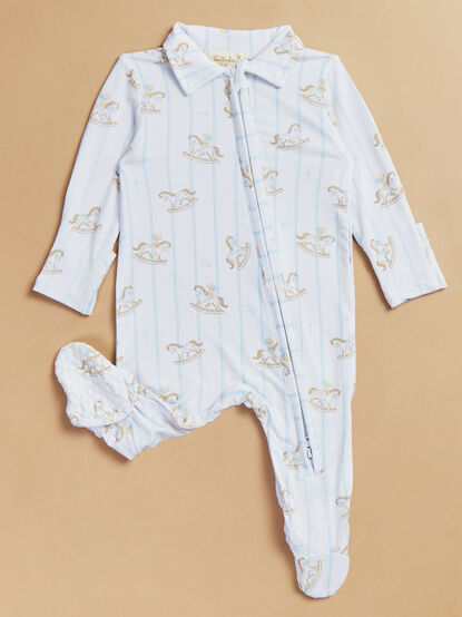 Vintage Rocking Horse Polo Footie - TULLABEE