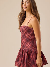 Averett Plaid Mini Dress Detail 4 - TULLABEE