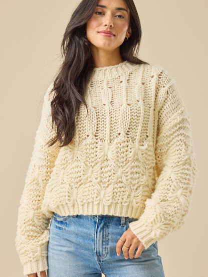 Valentina Chunky Pattern Sweater - TULLABEE