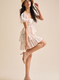 Whittney Floral Mini Dress Detail 3 - TULLABEE