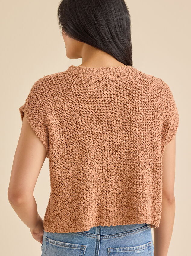 Ethel Cropped Vest Detail 4 - TULLABEE