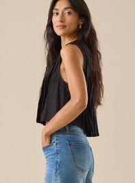 Braleigh Linen Pleated Top Detail 2 - TULLABEE