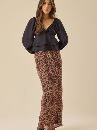 Tanya Twist-Knot Babydoll Top - TULLABEE