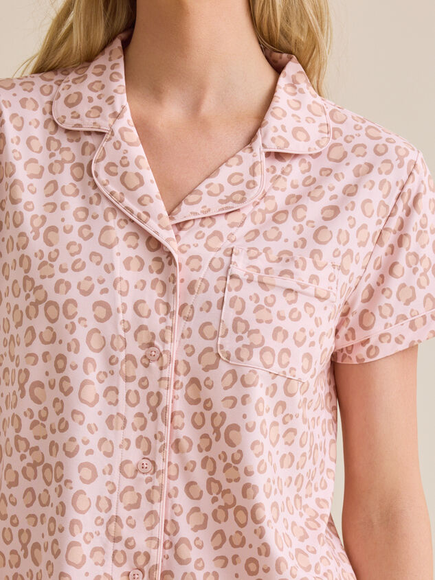 Lulu Leopard Mama PJ Set Detail 4 - TULLABEE