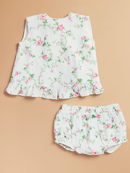 Anaya Floral Top and Bloomer Set - TULLABEE