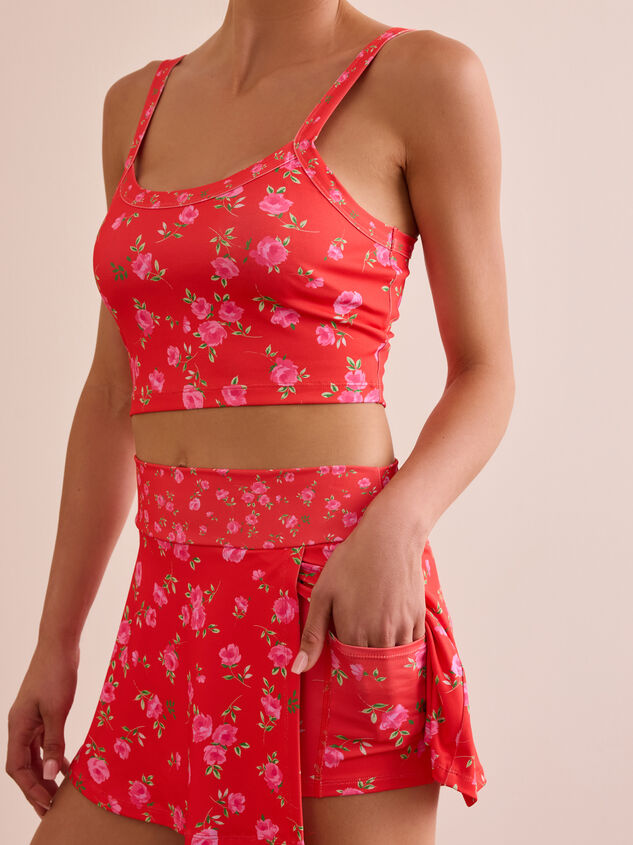 Tempo Floral Mini Skort Detail 5 - TULLABEE