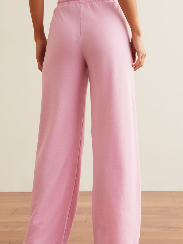 Pump It Up Wide Leg Sweatpants Detail 4 - TULLABEE