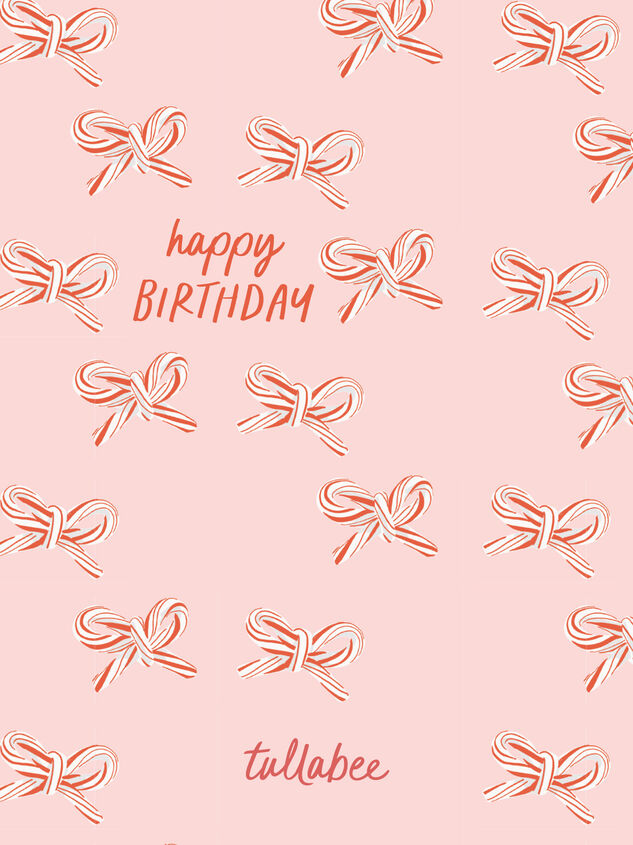 Candy Cane Birthday E-Gift Card - TULLABEE