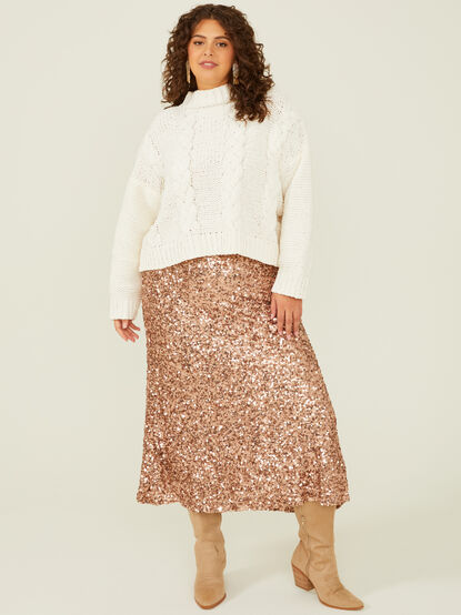 Cameron Sequin Maxi Skirt - TULLABEE