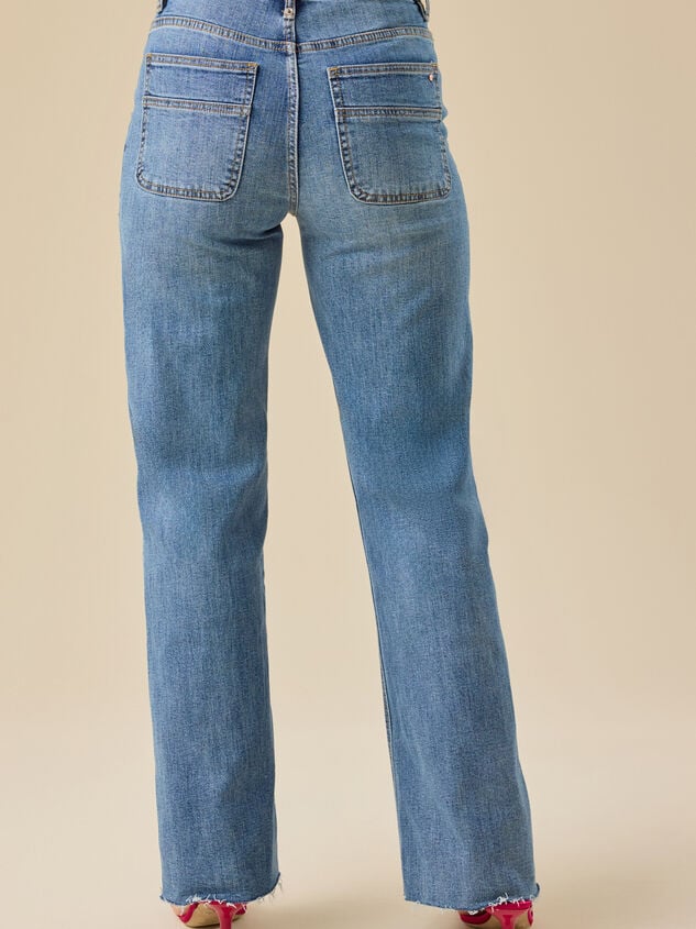 Jodie Wide Leg Jeans Detail 5 - TULLABEE