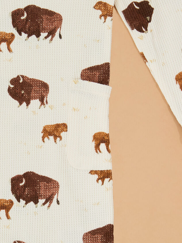 Bodie Bison Romper Detail 2 - TULLABEE