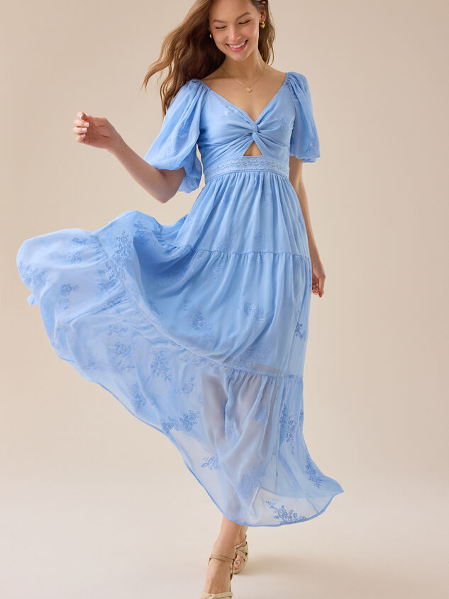 Dani Floral Maxi Dress Detail 5 - TULLABEE