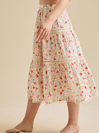 May Floral Midi Skirt Detail 3 - TULLABEE