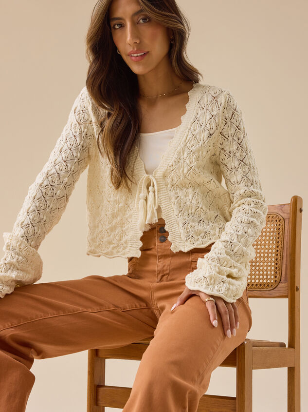 Cordelia Crochet Cardigan Detail 3 - TULLABEE