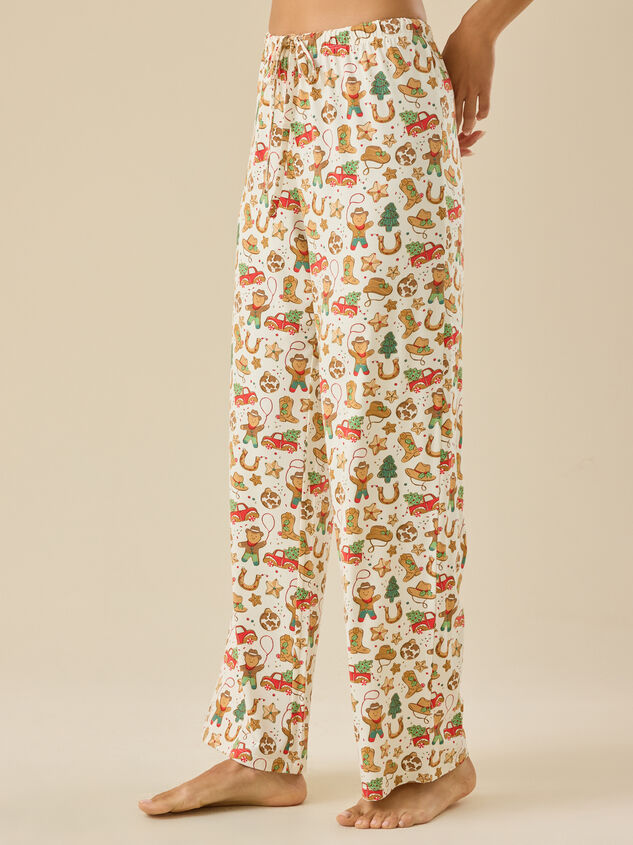 Cowboy Christmas Pant Detail 4 - TULLABEE
