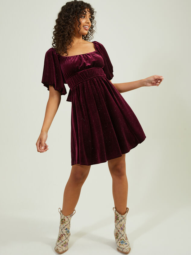 Eloise Velvet Bow Mama Dress - TULLABEE