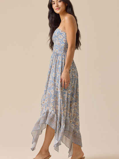 Cleo Strapless Floral Mini Dress - TULLABEE