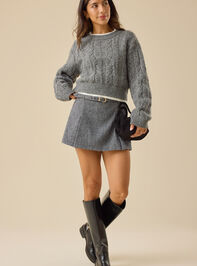 Belle Belted Mini Skirt Detail 6 - TULLABEE