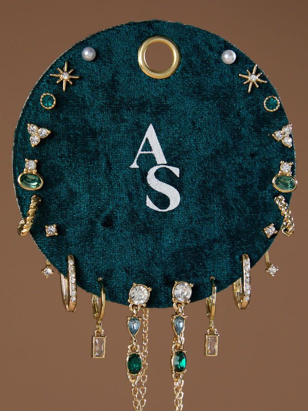 Noelle Emerald Velvet Earring Pack - TULLABEE