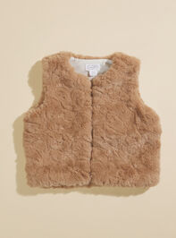 Geneva Fur Vest by MudPie Detail 2 - TULLABEE