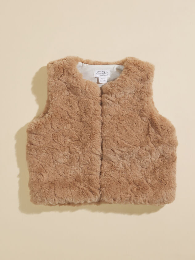 Geneva Fur Vest by MudPie Detail 2 - TULLABEE