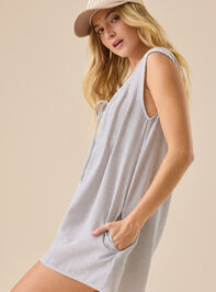 Evie Striped Denim Romper Detail 5 - TULLABEE