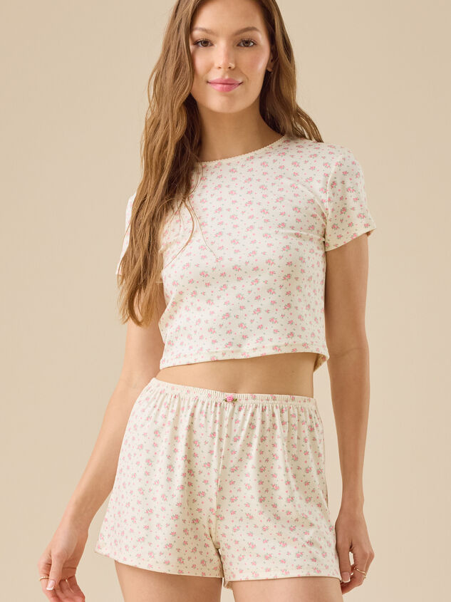 Eleanora Floral Lounge Top - TULLABEE